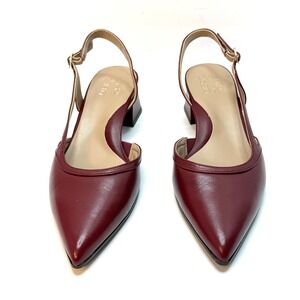 Naturalizer Women's Mila Pointed Toe Slingback Pumps Cranberry Size 8M NWT/BOX